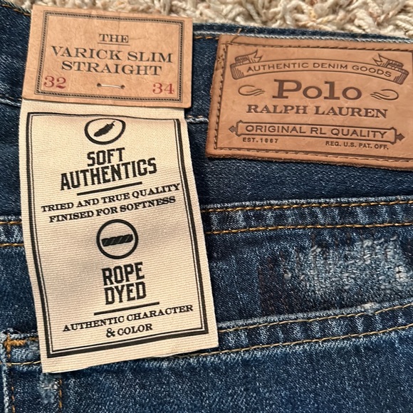 Polo Ralph Lauren-The Varick Slim Straight- Size 32/34 - Picture 2 of 7